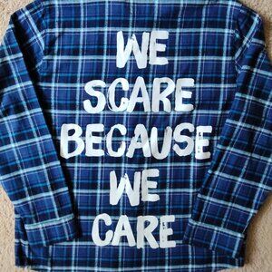 Pixar Cakeworthy Monster's Inc L/S Flannel Size XL EUC